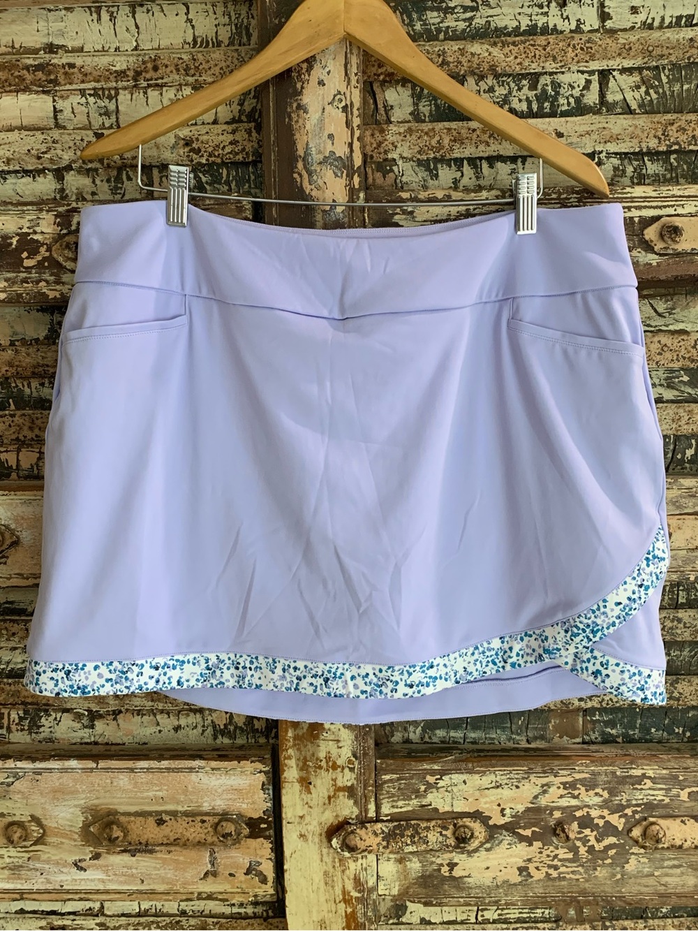 NWT Adidas Ultimate 365 Primegreen Lilac Tennis Skort Lavender Skirt Floral Trim